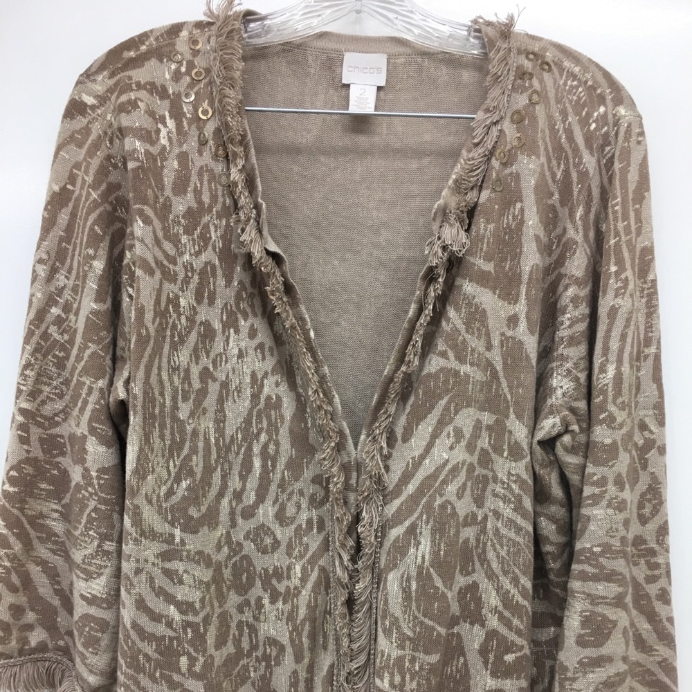 Chico’s Lightweight Animal Print Jacket